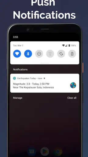 แผ่นดินไหววันนี้: ตัวติดตาม screenshot